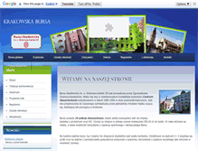 Tablet Screenshot of krakowskabursa.pl
